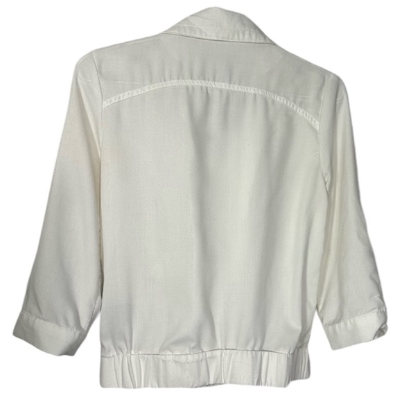 Seductions Cropped Bomber/Utility Jacket Cream - Picture 3 of 5